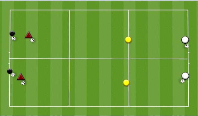 Football/Soccer Session Plan Drill (Colour): WIN TWO