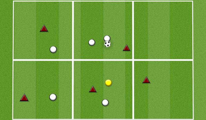 Football/Soccer Session Plan Drill (Colour): POSESSION: CONNECT 3