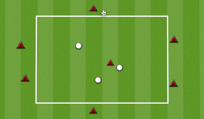 Football/Soccer Session Plan Drill (Colour): POSSESSION 6V3+1