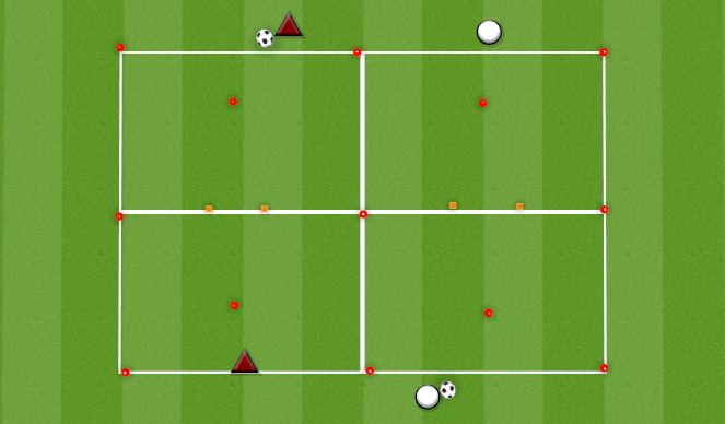 Football/Soccer Session Plan Drill (Colour): DRIBBLE AND HIT