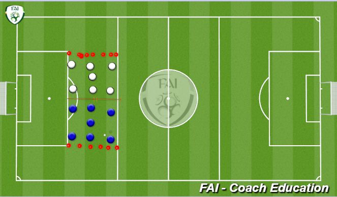 Football/Soccer Session Plan Drill (Colour): Football tennis