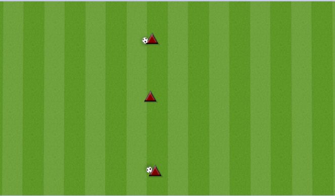 Football/Soccer Session Plan Drill (Colour): WARM UP: CHEKC AND PLAY IN THREES