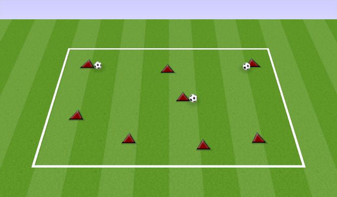 Football/Soccer Session Plan Drill (Colour): TRAP PASS MOVE