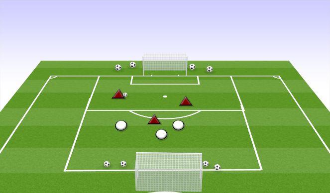 Football/Soccer Session Plan Drill (Colour): TEAM HANDBALL