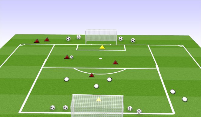 Football/Soccer Session Plan Drill (Colour): ADD A PLAYER