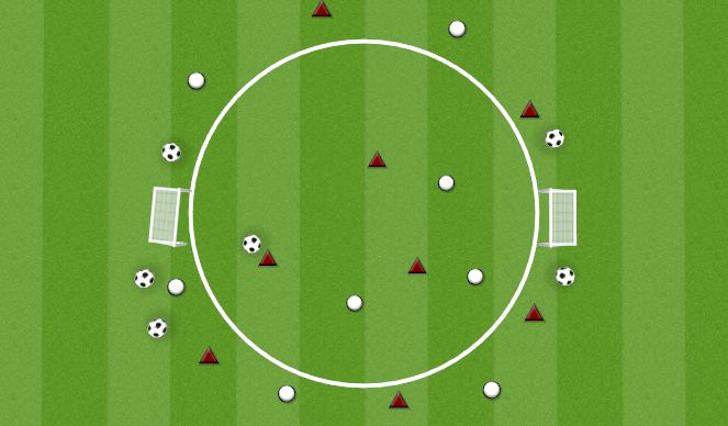 Football/Soccer Session Plan Drill (Colour): CIRCLE GAME