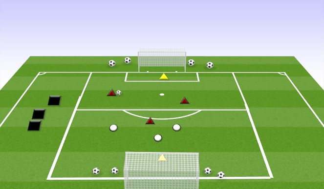 Football/Soccer Session Plan Drill (Colour): SMALL SIDED GAME WIN AND STAY ON