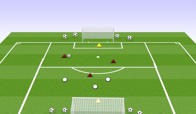 Football/Soccer Session Plan Drill (Colour): ALL UP AND BACK