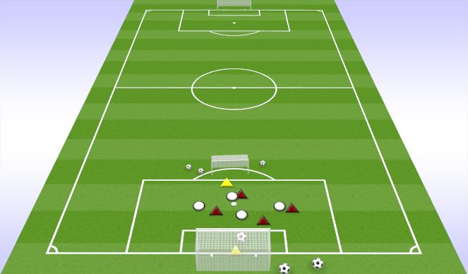 Football/Soccer Session Plan Drill (Colour): 4V4 LIGHTNING