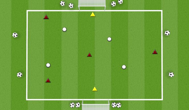 Football/Soccer Session Plan Drill (Colour): 5 PASSES AND SCORE