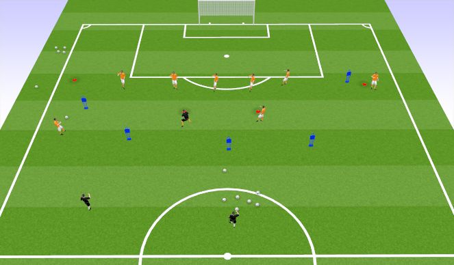 Football/Soccer Session Plan Drill (Colour): Animation 1