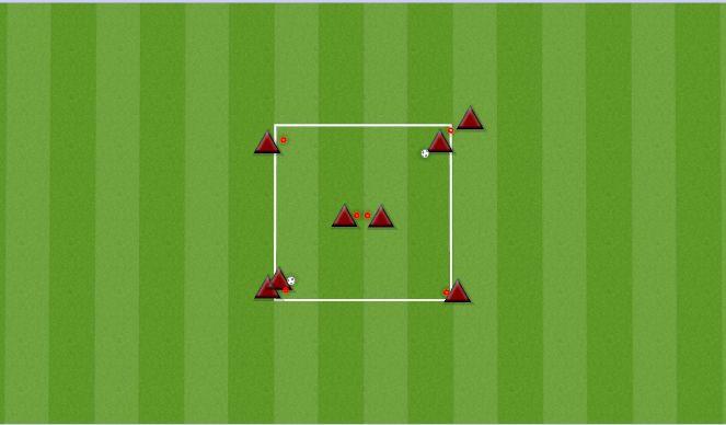 Football/Soccer Session Plan Drill (Colour): PASSING W