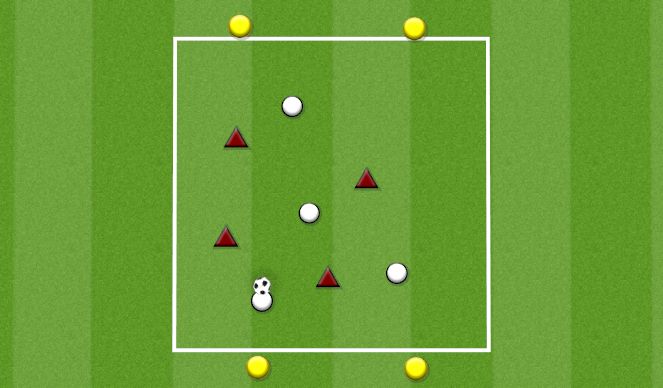 Football/Soccer Session Plan Drill (Colour): TWO TARGETS