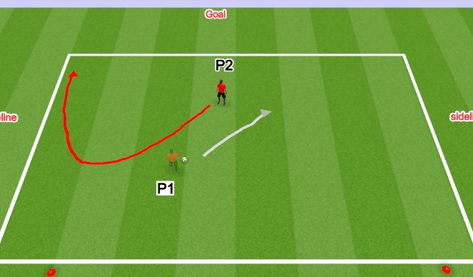 Football/Soccer Session Plan Drill (Colour): Spin Out - 4