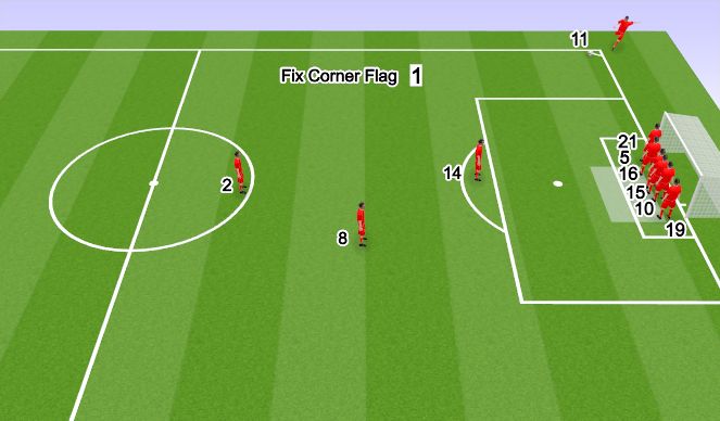 Football/Soccer Session Plan Drill (Colour): Crowd 6yd box