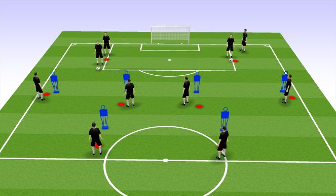 Football/Soccer Session Plan Drill (Colour): Possession Passing 