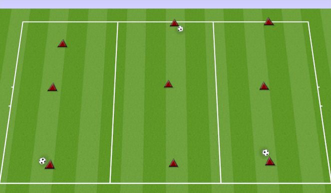 Football/Soccer Session Plan Drill (Colour): PASSING SHORT SHORT LONG