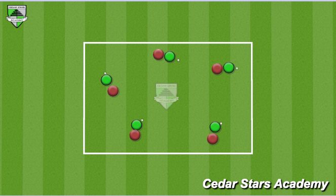 Football/Soccer Session Plan Drill (Colour): Individual Shielding Exercise