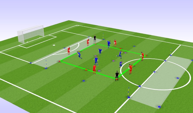 Football/Soccer Session Plan Drill (Colour): Technical Practice