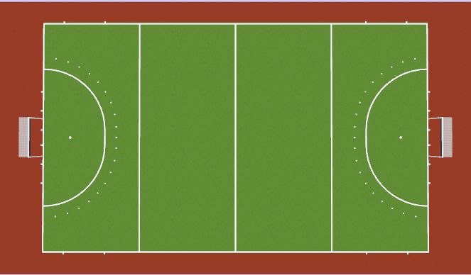 Hockey Session Plan Drill (Colour): Warm up