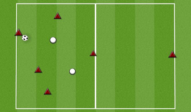 Football/Soccer Session Plan Drill (Colour): TRANSITION 5V2