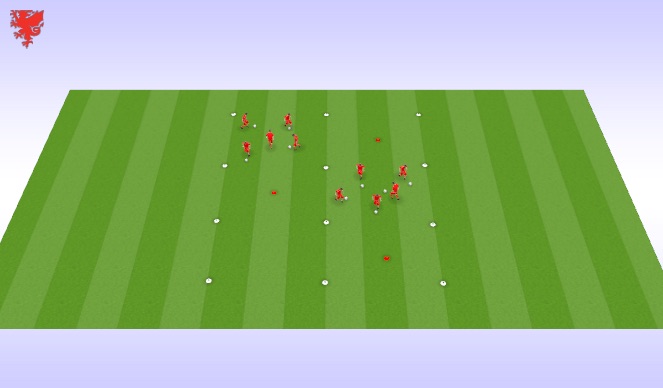 Football/Soccer Session Plan Drill (Colour): Technical