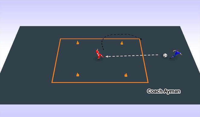 Football/Soccer Session Plan Drill (Colour): Screen 1