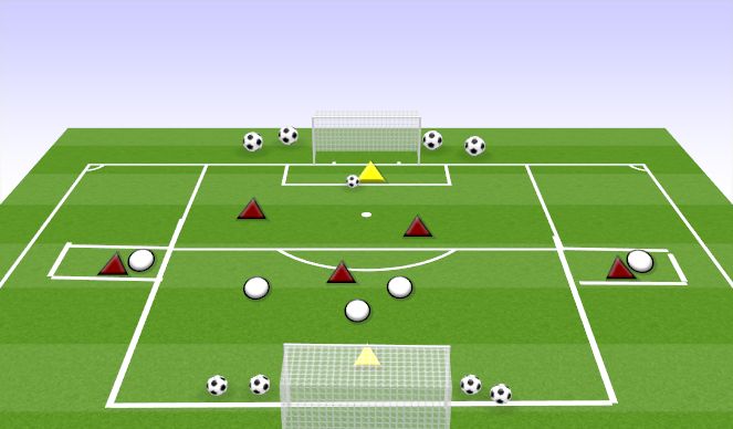 Football/Soccer Session Plan Drill (Colour): OVERLAP GAME