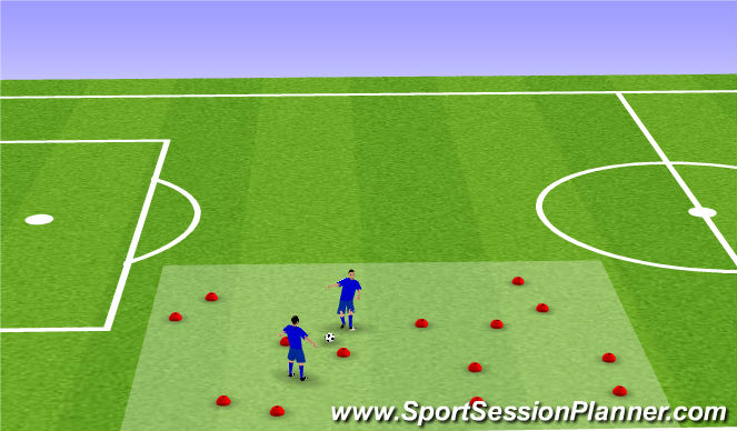 Football/Soccer Session Plan Drill (Colour): Gates Game