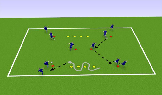 Football/Soccer Session Plan Drill (Colour): P & R Box