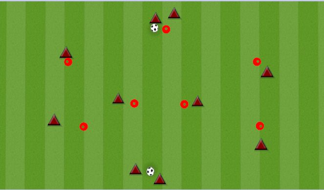 Football/Soccer Session Plan Drill (Colour): 7 CONE