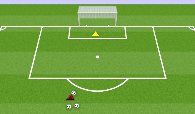 Football/Soccer Session Plan Drill (Colour): VARIED SERVICE