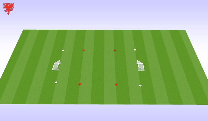 Football/Soccer Session Plan Drill (Colour): SSG