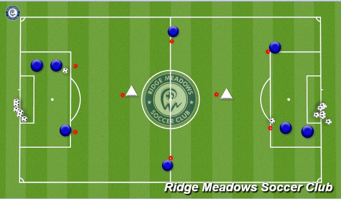 Football/Soccer Session Plan Drill (Colour): Passing Pattern 