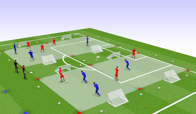 Football/Soccer Session Plan Drill (Colour): Warm Up