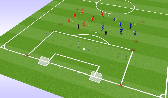 Football/Soccer Session Plan Drill (Colour): Technical Practice