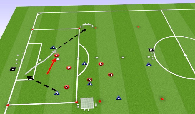 Football/Soccer Session Plan Drill (Colour): SSG