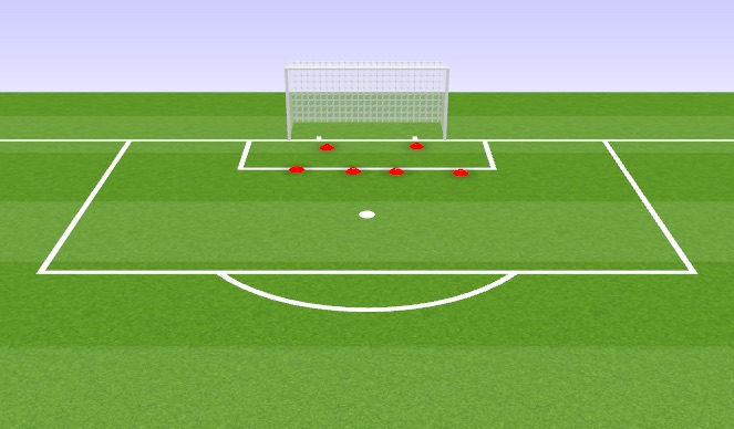 Football/Soccer Session Plan Drill (Colour): Cross Ball Warm Up 