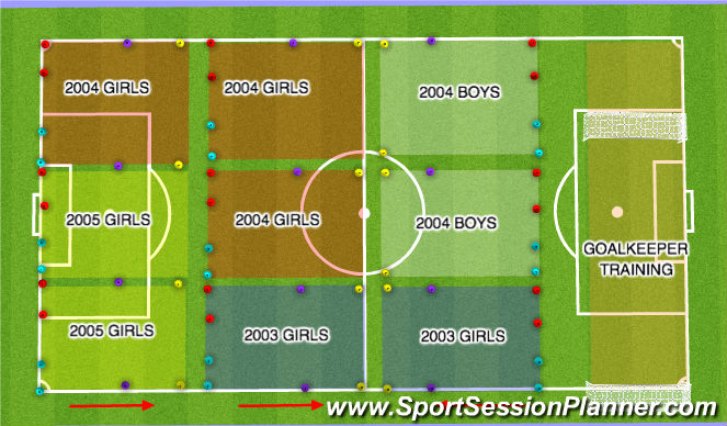 Football/Soccer Session Plan Drill (Colour): Screen 1