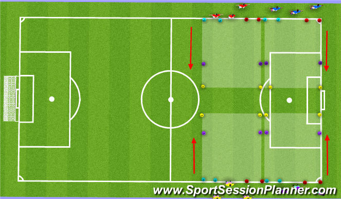 Football/Soccer Session Plan Drill (Colour): Screen 2