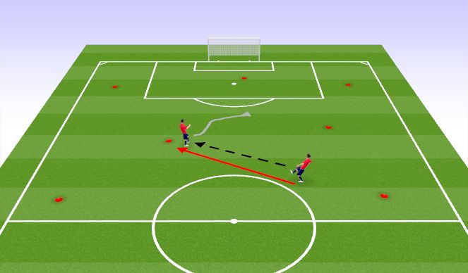 Football/Soccer Session Plan Drill (Colour): Warm Up