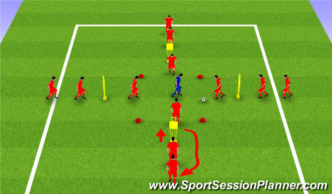 Football/Soccer Session Plan Drill (Colour): 4v1 Rondo