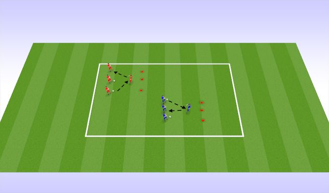 Football/Soccer Session Plan Drill (Colour): Passing & Receiving