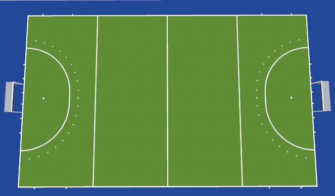 Hockey Session Plan Drill (Colour): Physical Warm-Up & Passing