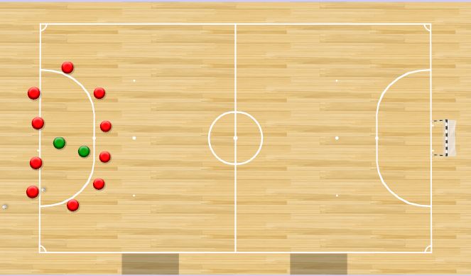 Futsal Session Plan Drill (Colour): Warm-up