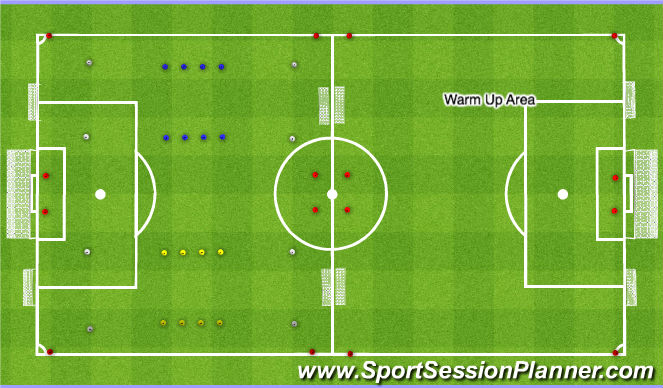 Football/Soccer Session Plan Drill (Colour): Park Set Up