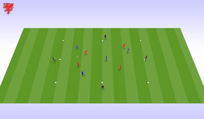 Football/Soccer Session Plan Drill (Colour): Skill