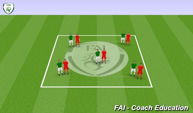 Football/Soccer Session Plan Drill (Colour): Strength Work