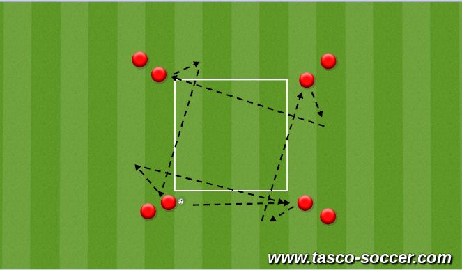 Football/Soccer Session Plan Drill (Colour): Animation 2