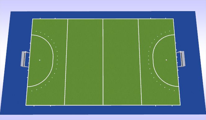 Hockey Session Plan Drill (Colour): Warm Up